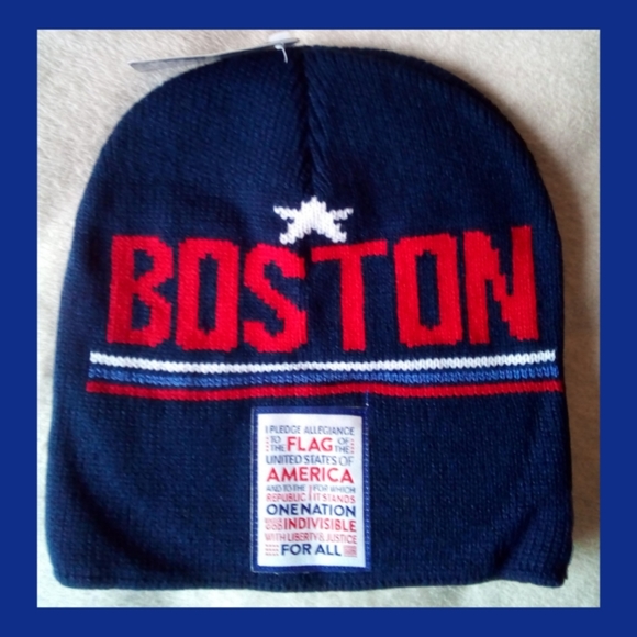 BOSTON ADULT UNISEX WINTER HATS! NEW - Picture 1 of 3